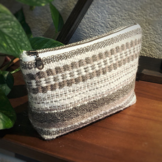 G&W Mixed Twill Zipper Pouch